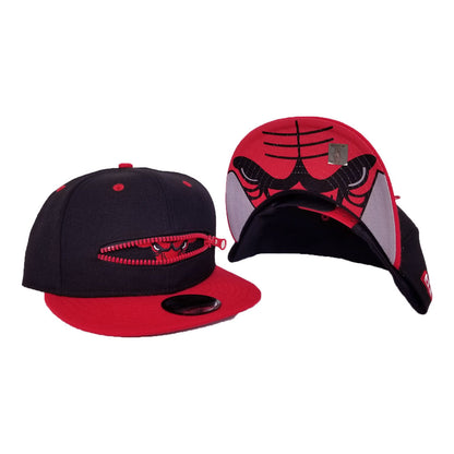New Era Black Chicago Bulls Zipper 9Fifty Snapback Hat