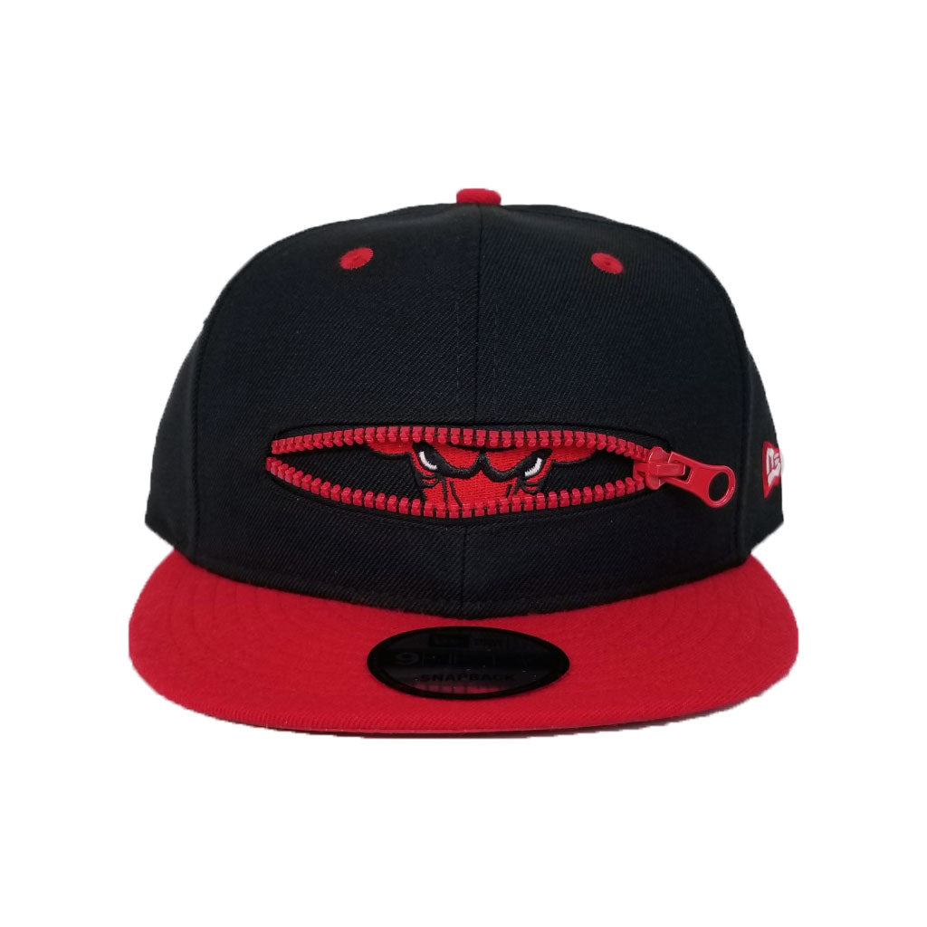 New Era Black Chicago Bulls Zipper 9Fifty Snapback Hat