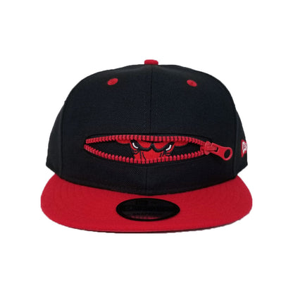 New Era Black Chicago Bulls Zipper 9Fifty Snapback Hat