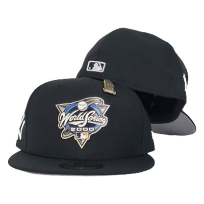 New Era Black New York Yankees 2000 World Series Metal Badge 59Fifty Fitted