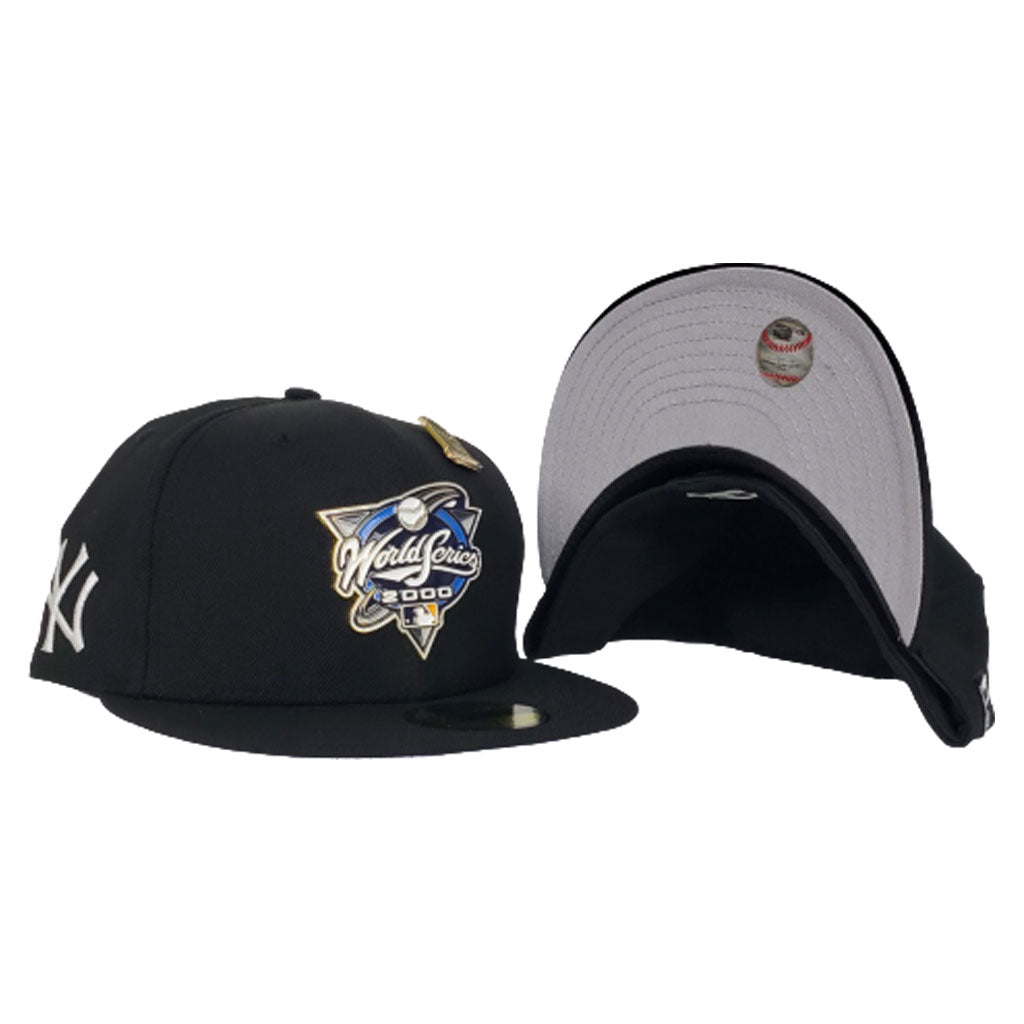 New Era Black New York Yankees 2000 World Series Metal Badge 59Fifty Fitted