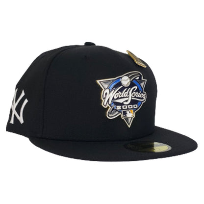 New Era Black New York Yankees 2000 World Series Metal Badge 59Fifty Fitted