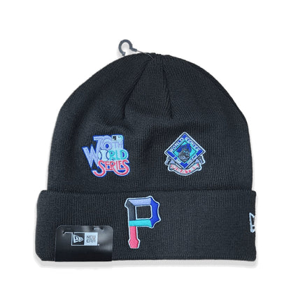 New Era Black Pittsburgh Pirates Polar Lights Sports Knit Beanie