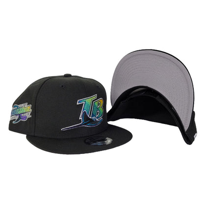 New Era Black Tampa Bay Rays 1998 Inaugural Season Side Patch Snapback