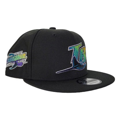 New Era Black Tampa Bay Rays 1998 Inaugural Season Side Patch Snapback