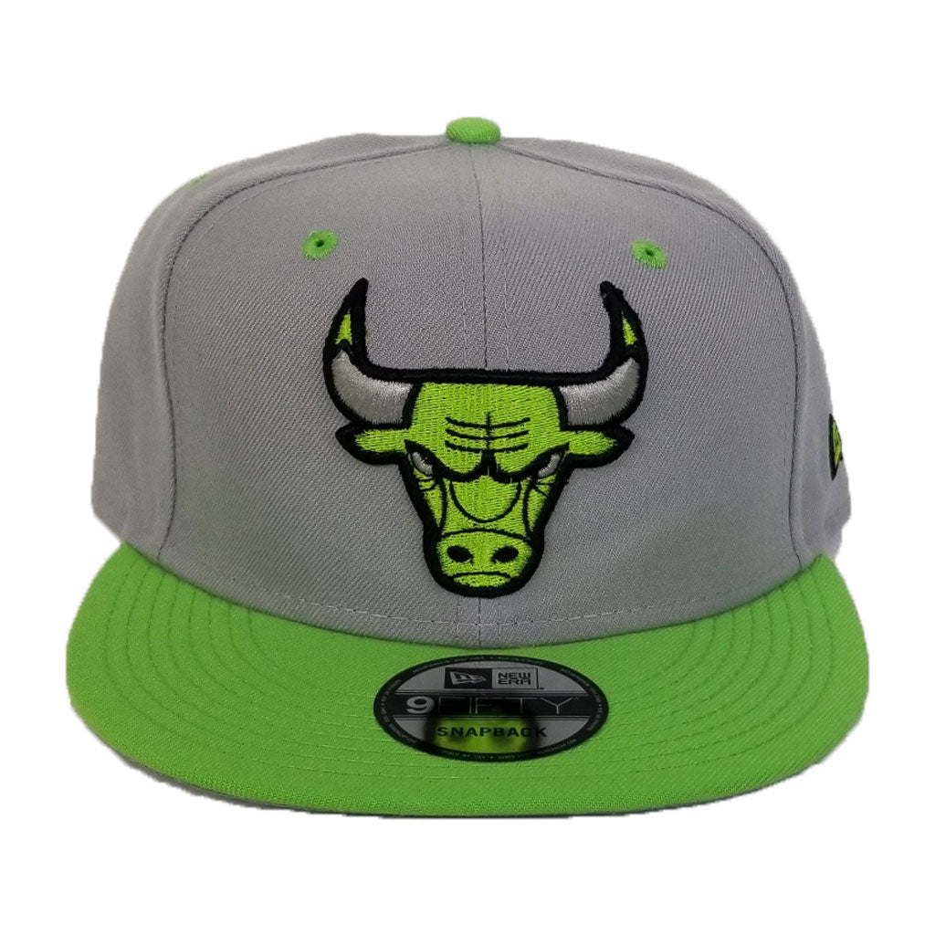 New Era Chicago Bulls Gray / Lime Green 9Fifty Snapback