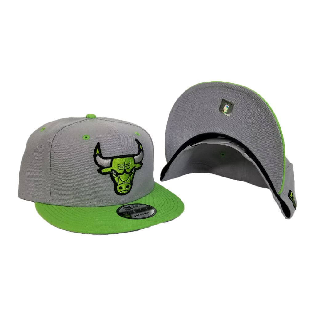 New Era Chicago Bulls Gray / Lime Green 9Fifty Snapback