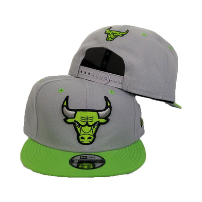 New Era Chicago Bulls Gray / Lime Green 9Fifty Snapback