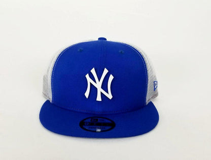 New Era MLB New York Yankees Blue and White Metal Mesh 9FIFTY Snapback Cap