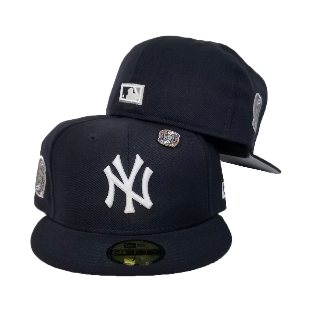 New Era Navy Blue New York Yankees Subway Series Metal Pin 59Fifty Fitted Hat