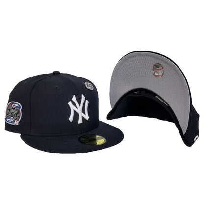 New Era Navy Blue New York Yankees Subway Series Metal Pin 59Fifty Fitted Hat