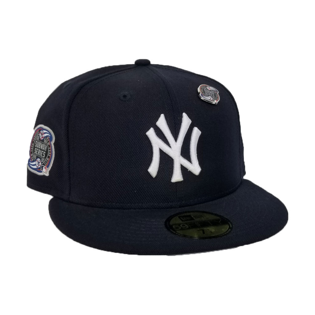 New Era Navy Blue New York Yankees Subway Series Metal Pin 59Fifty Fitted Hat