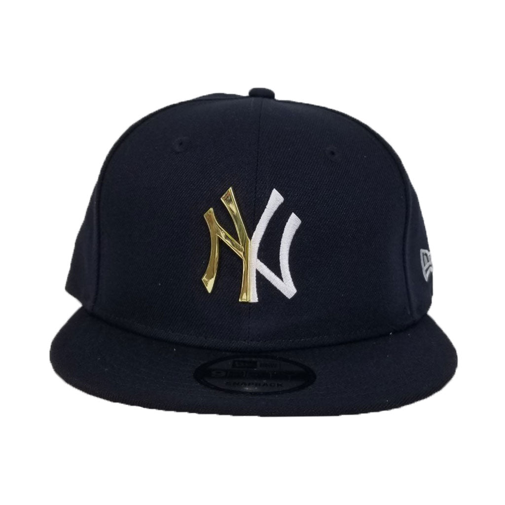 New Era Navy Split Metal New York Yankees Snapback