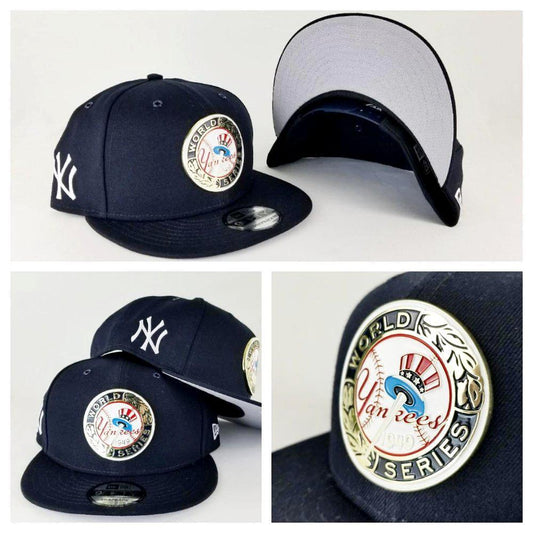 New Era New York Yankees 1949 World Series Metal Badge Navy 9Fifty Snapback