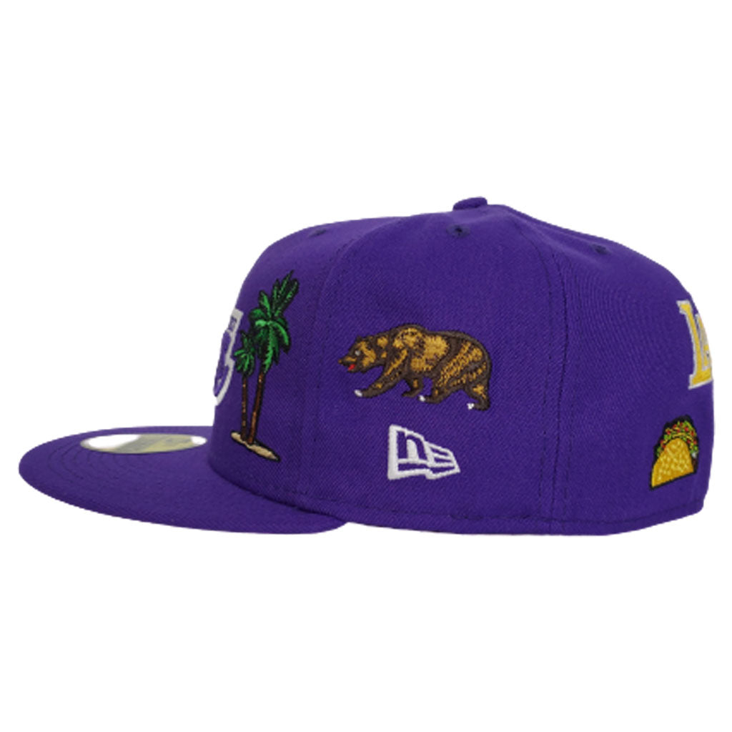 New Era Purple Los Angeles Lakers Souvenir 59FIFTY Fitted
