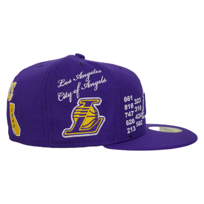 New Era Purple Los Angeles Lakers Souvenir 59FIFTY Fitted