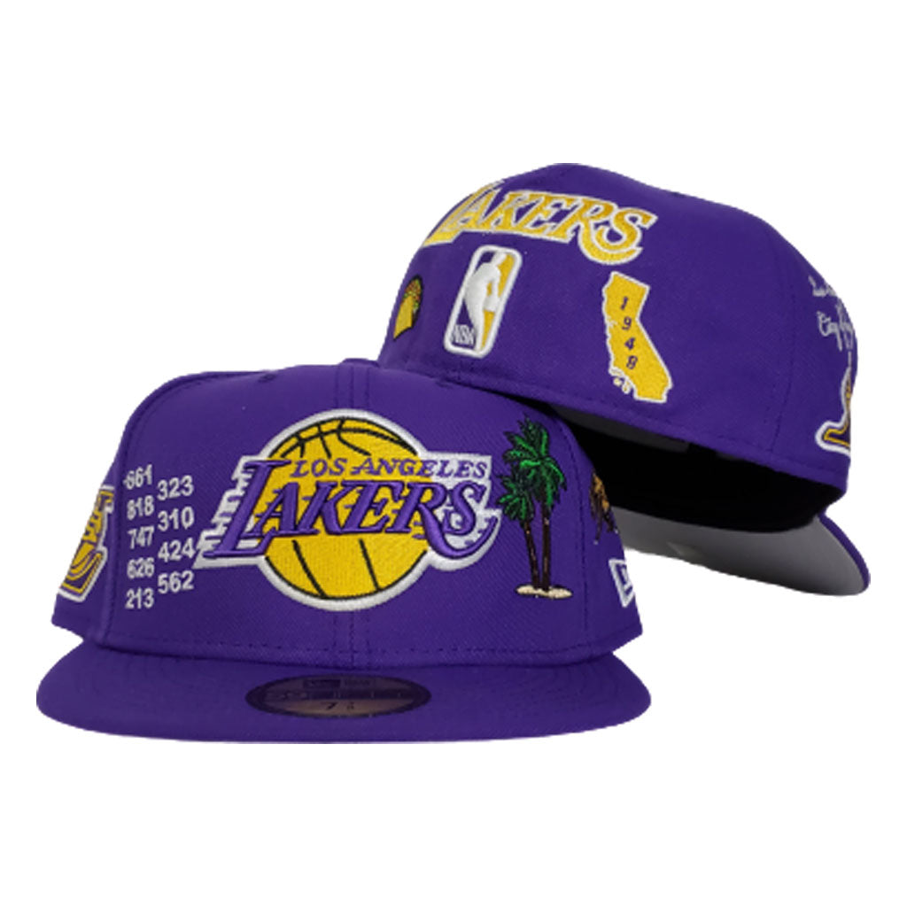 New Era Purple Los Angeles Lakers Souvenir 59FIFTY Fitted