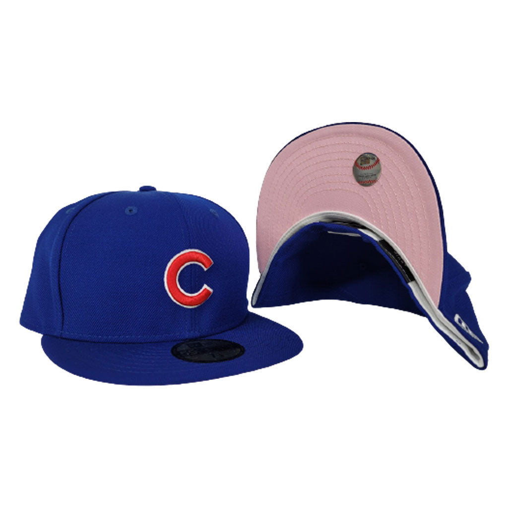 New Era Royal Blue Chicago Cubs Pink Undervisor 59FIFTY Fitted