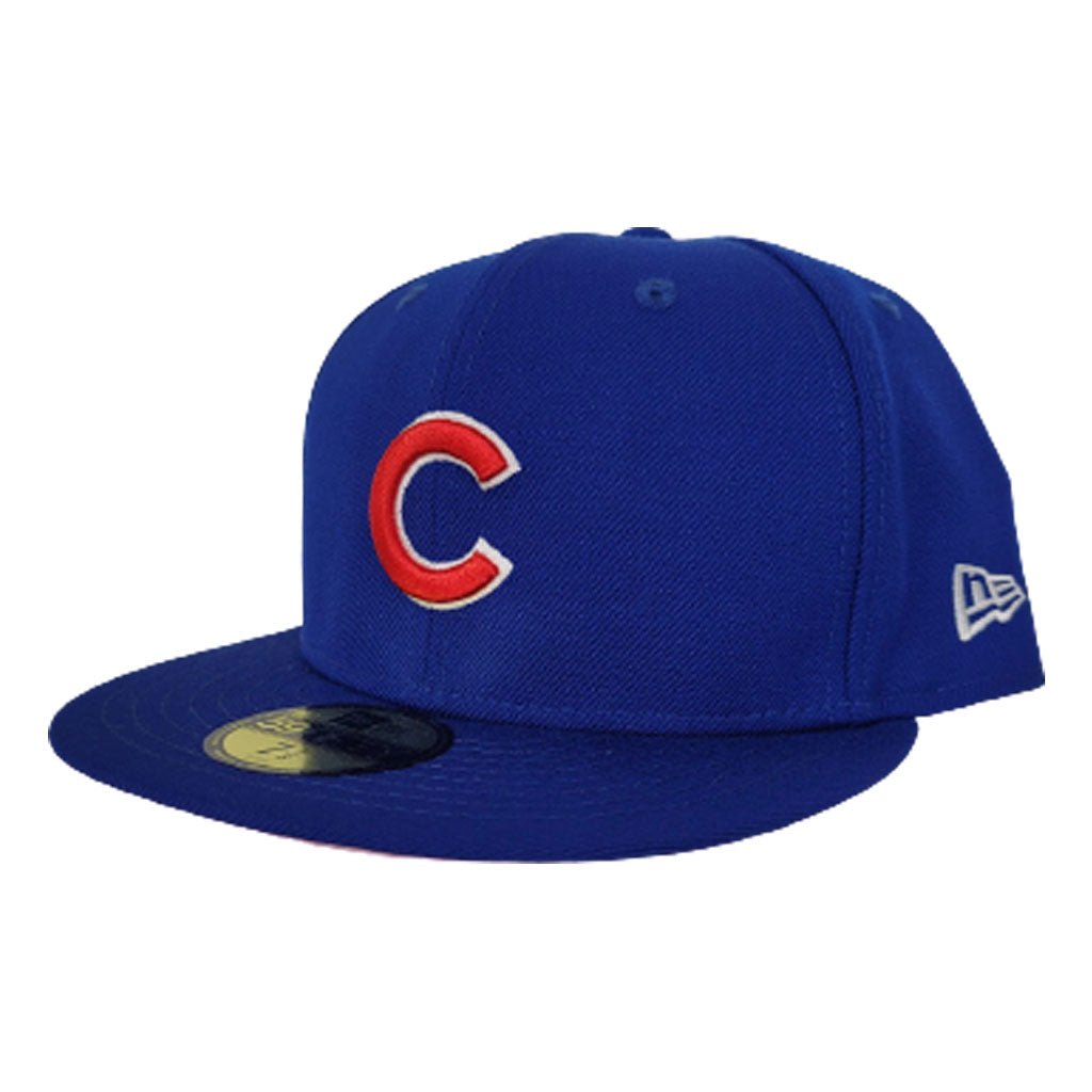 New Era Royal Blue Chicago Cubs Pink Undervisor 59FIFTY Fitted