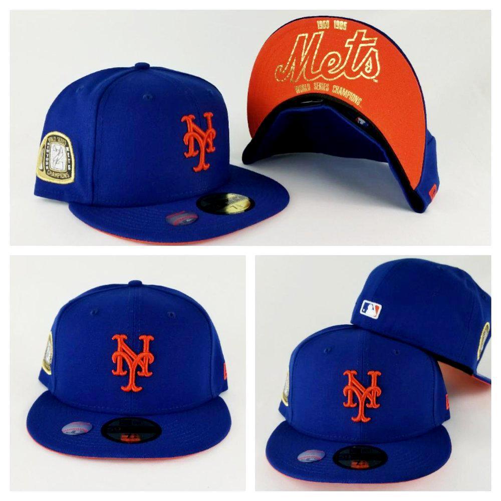 New Era Royal Blue New York Mets 2 times Champions Ring 59Fifty Fitted Hat