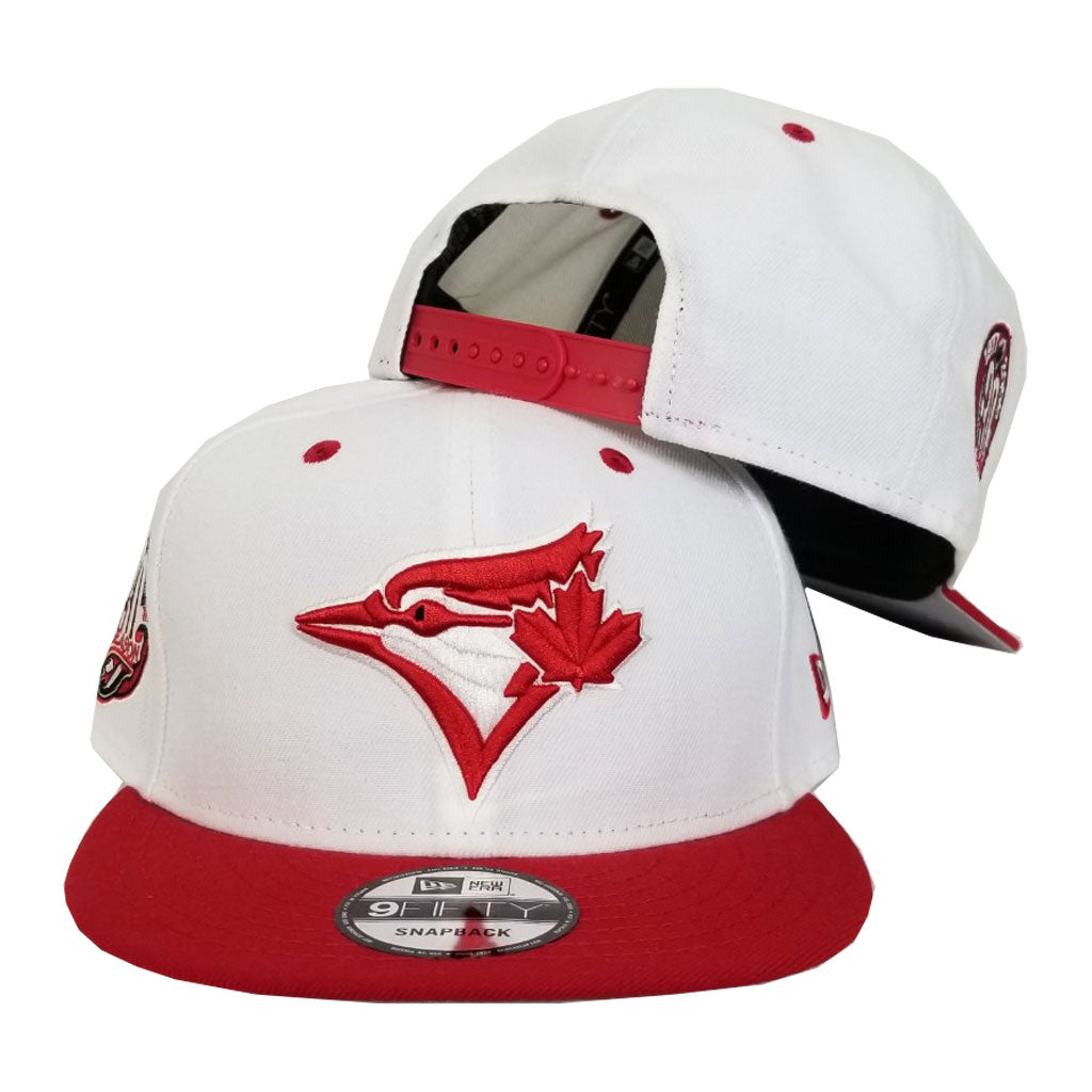 New Era Toronto Blue Jays 9Fifty Snapback Hat White / Red