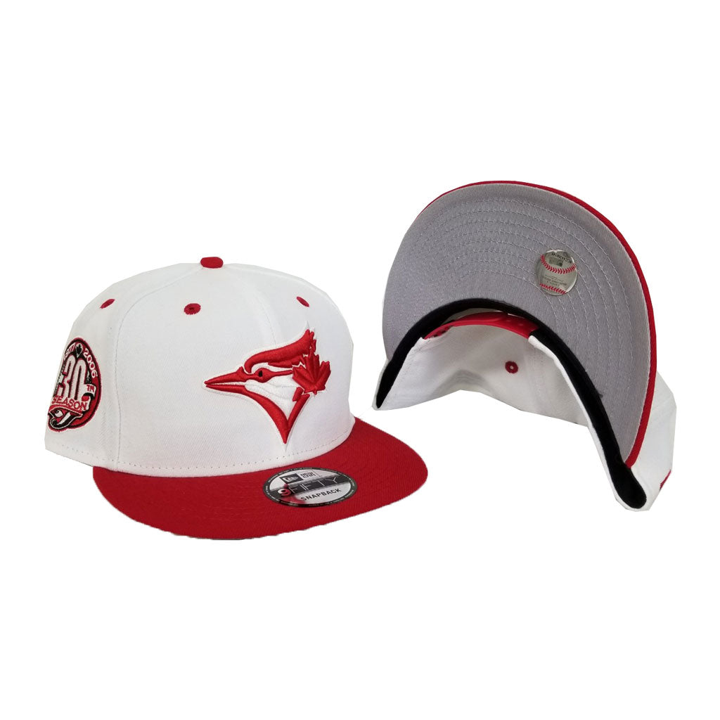 New Era Toronto Blue Jays 9Fifty Snapback Hat White / Red