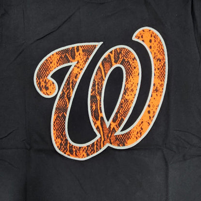 New Era Washington Nationals Summer Pop Black Neon Orange T-shirt