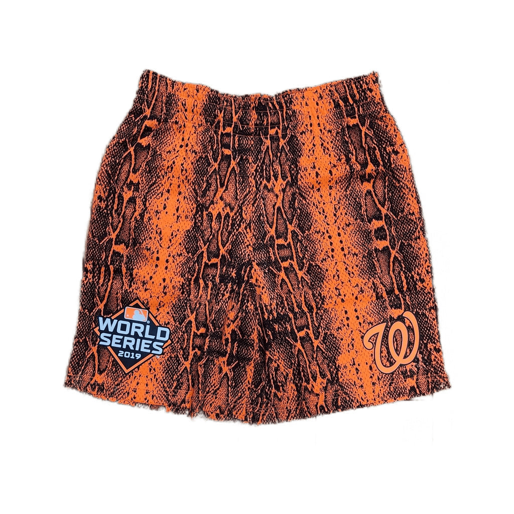 New Era Washington Nationals Summer Pop Orange Shorts