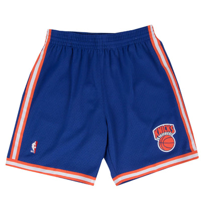 New York Knicks Mitchell & Ness Royal Hardwood Classics Swingman Shorts