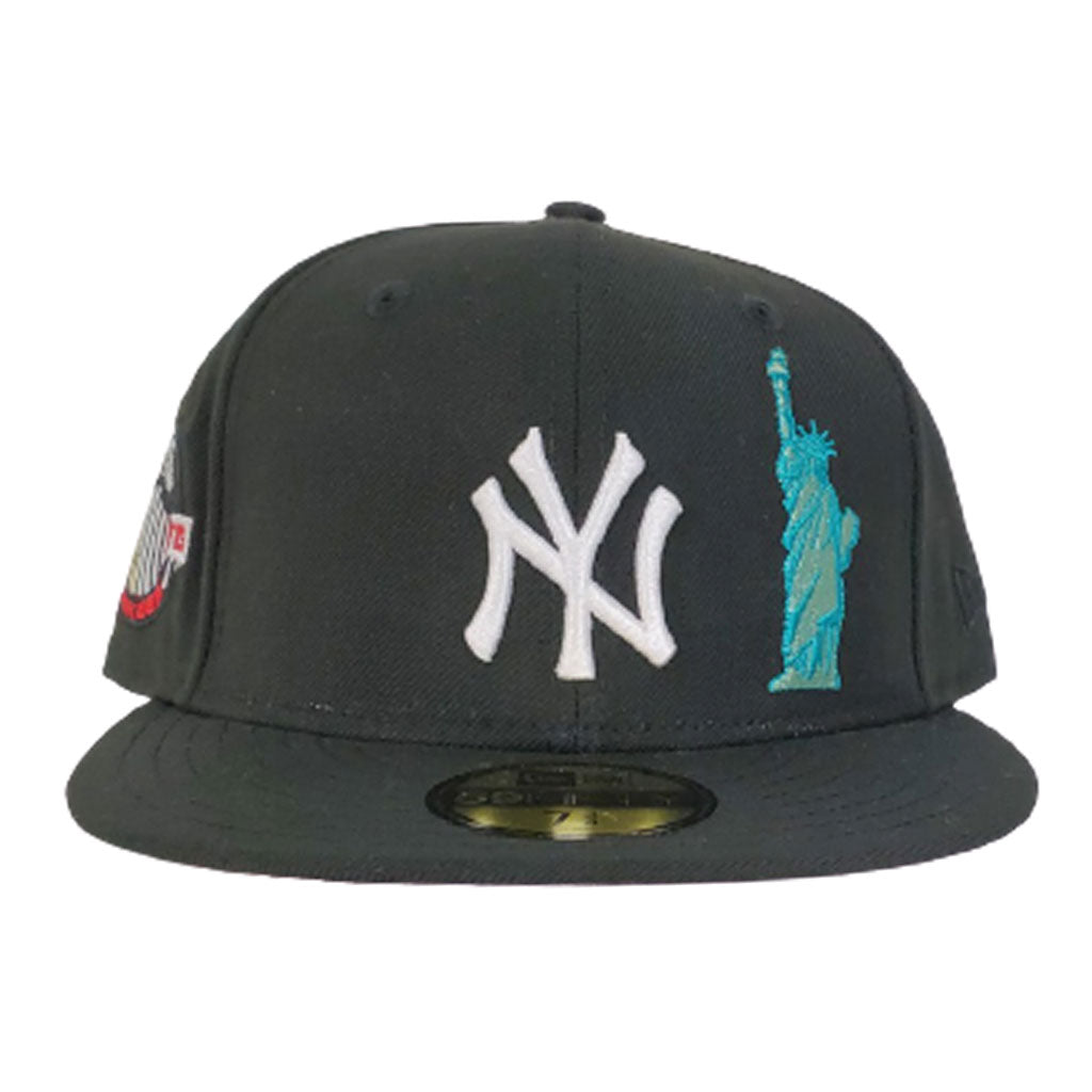 New York Yankees Black Pink Bottom Statue of Liberty New Era 59Fifty Fitted Hat