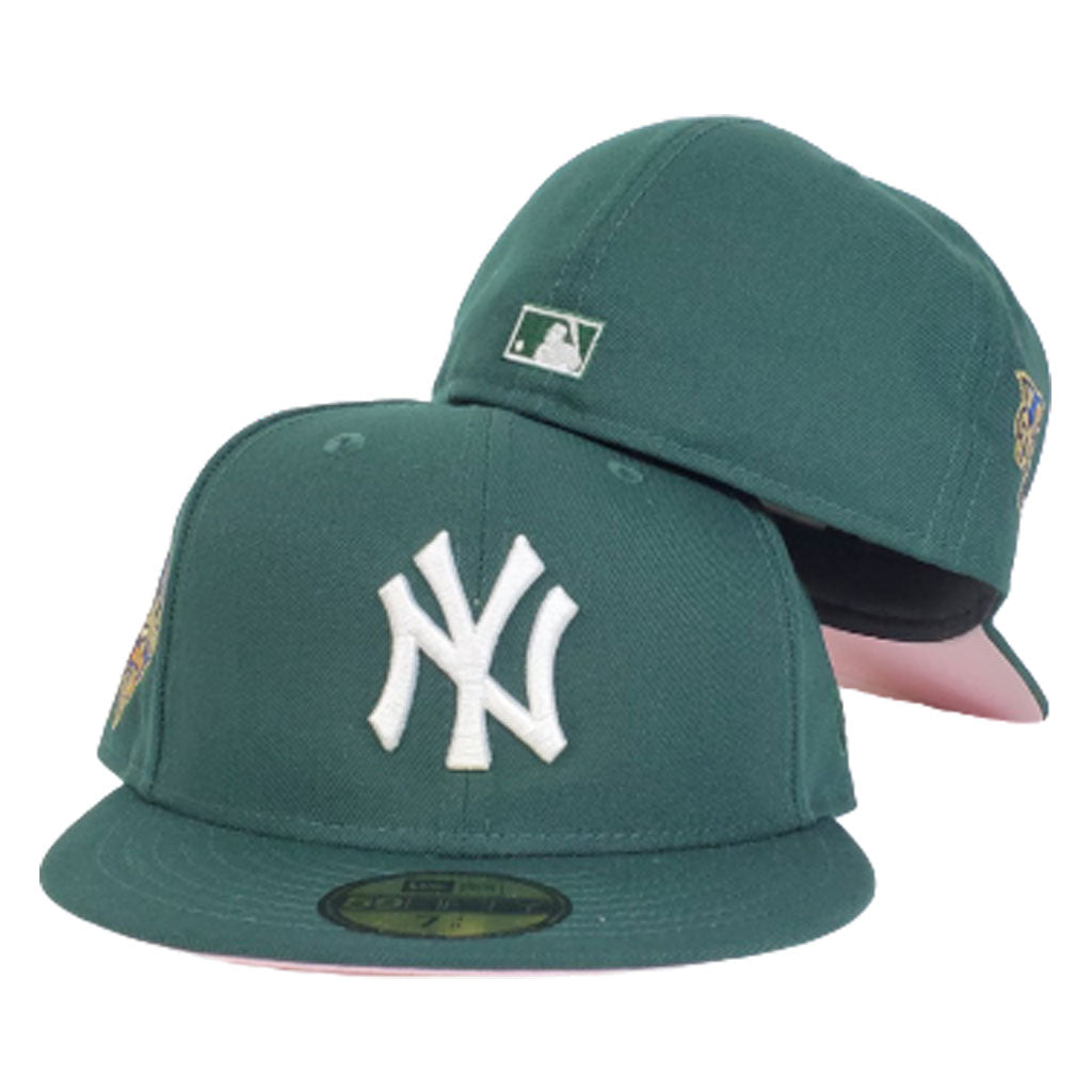 New York Yankees Dark Green Pink Bottom 2000 World Series New Era 59Fifty Fitted