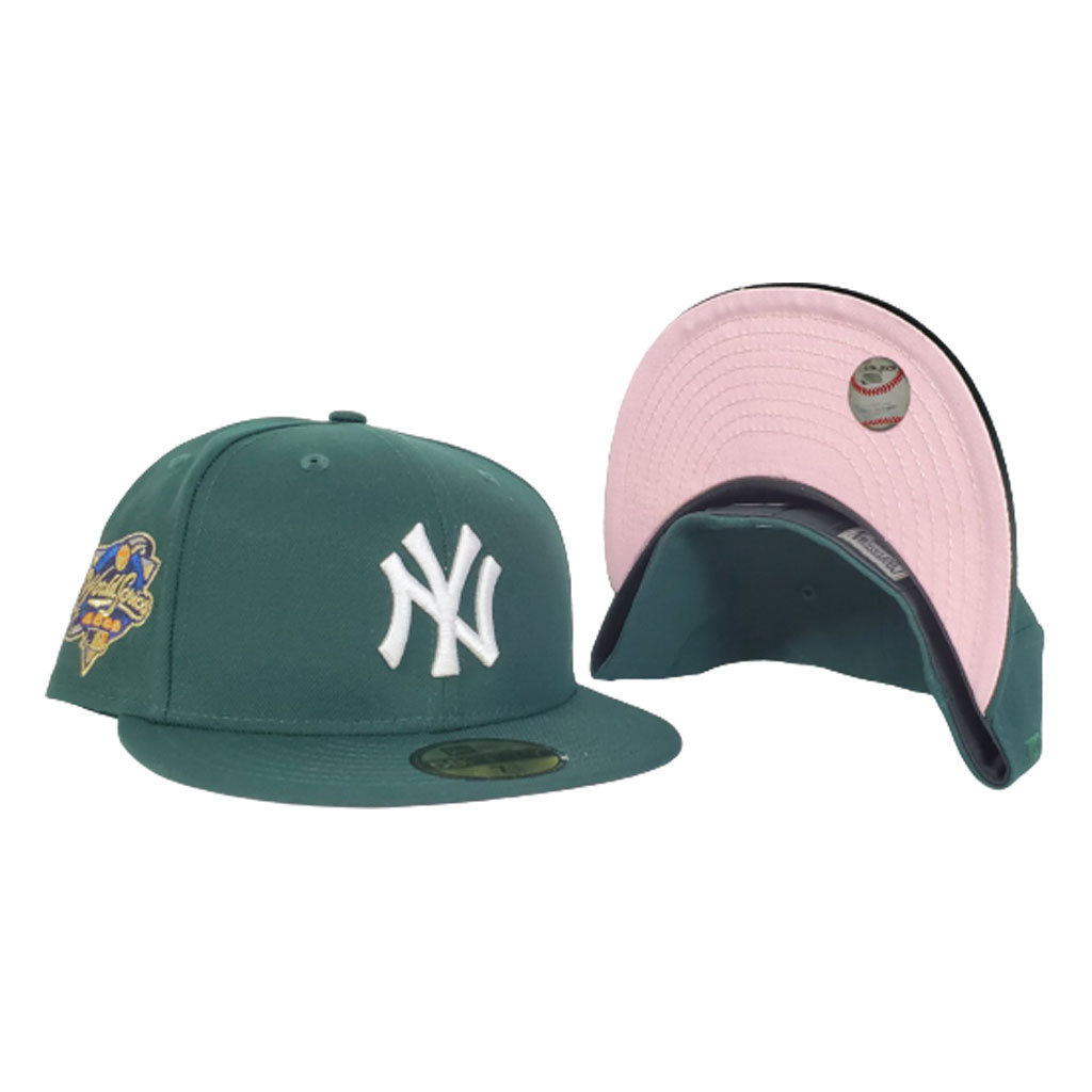 New York Yankees Dark Green Pink Bottom 2000 World Series New Era 59Fifty Fitted