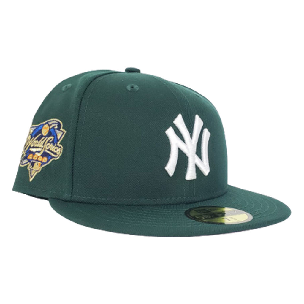New York Yankees Dark Green Pink Bottom 2000 World Series New Era 59Fifty Fitted