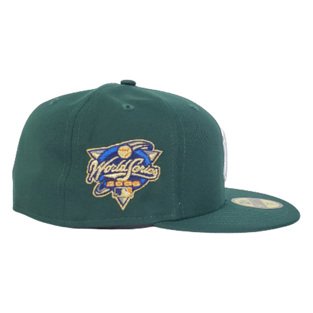New York Yankees Dark Green Pink Bottom 2000 World Series New Era 59Fifty Fitted