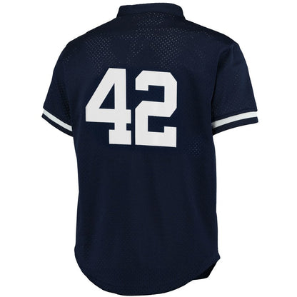 New York Yankees Mariano Rivera Mitchell & Ness Navy Cooperstown Mesh Batting Practice Jersey