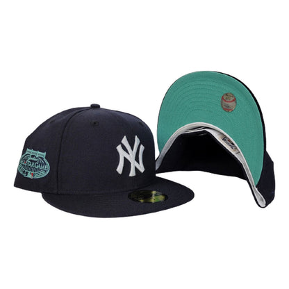 New York Yankees Navy Blue Mint Green Bottom 2008 All Star Game New Era 59Fifty Fitted