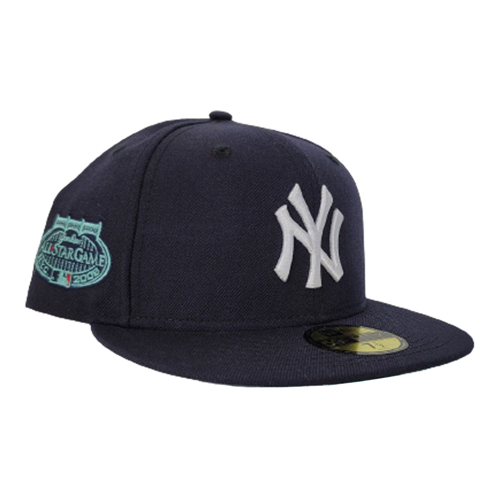 New York Yankees Navy Blue Mint Green Bottom 2008 All Star Game New Era 59Fifty Fitted