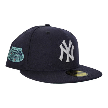 New York Yankees Navy Blue Mint Green Bottom 2008 All Star Game New Era 59Fifty Fitted