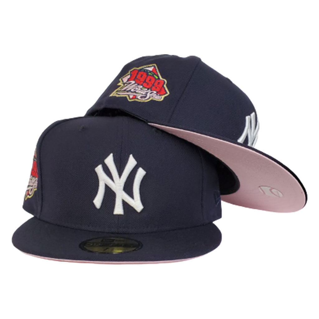 New York Yankees Navy Pink Bottom 1999 World Series New Era 59Fifty Fitted