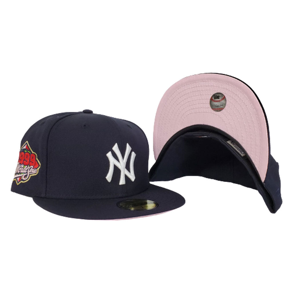 New York Yankees Navy Pink Bottom 1999 World Series New Era 59Fifty Fitted