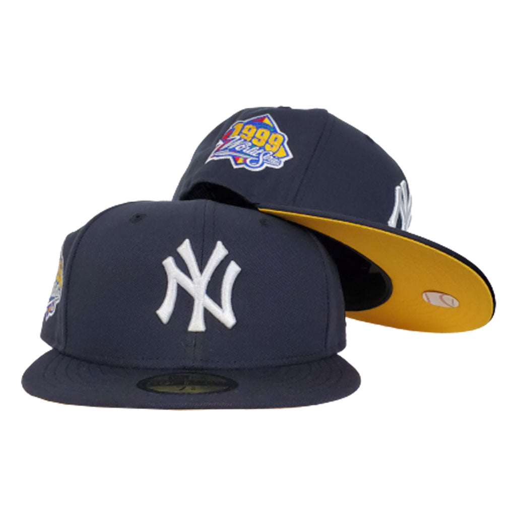 New York Yankees Navy Yellow Bottom 1999 World Series New Era 59Fifty Fitted