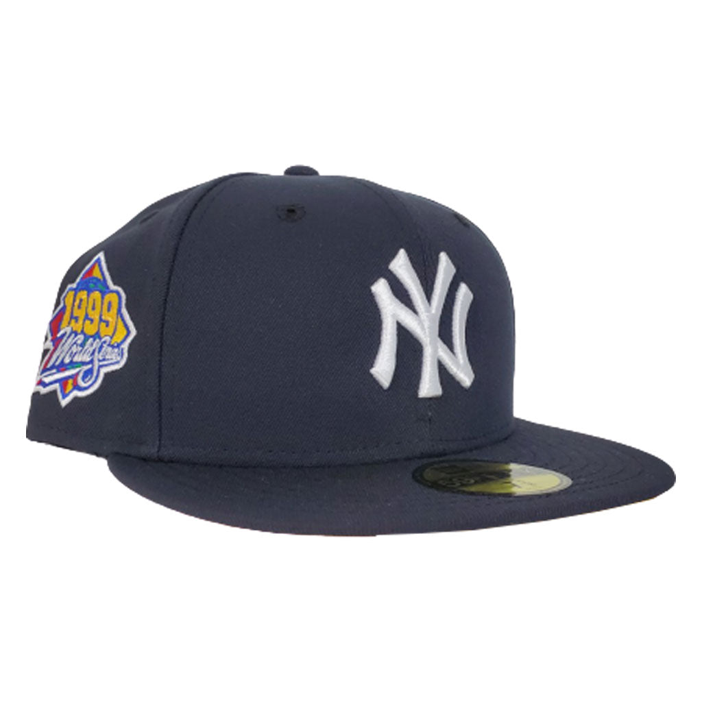 New York Yankees Navy Yellow Bottom 1999 World Series New Era 59Fifty Fitted
