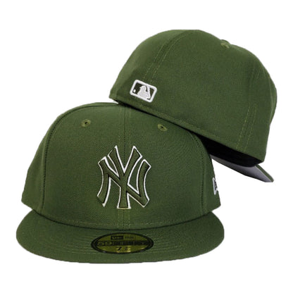 New York Yankees Olive Green New Era 59Fifty Fitted