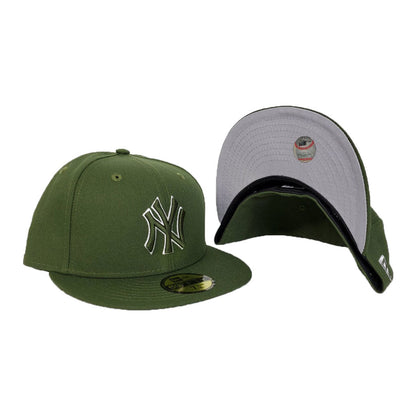 New York Yankees Olive Green New Era 59Fifty Fitted
