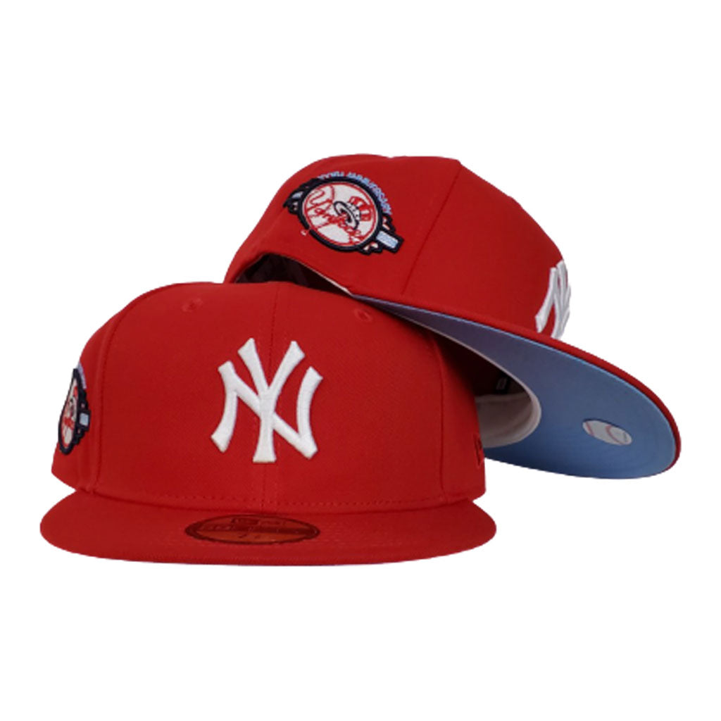 New York Yankees Red Icy Blue Bottom 100th Anniversary New Era 59Fifty Fitted