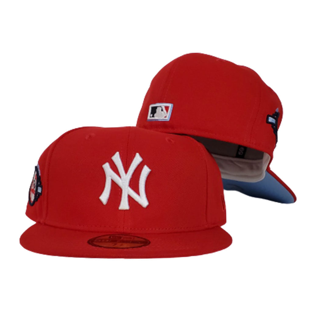 New York Yankees Red Icy Blue Bottom 100th Anniversary New Era 59Fifty Fitted