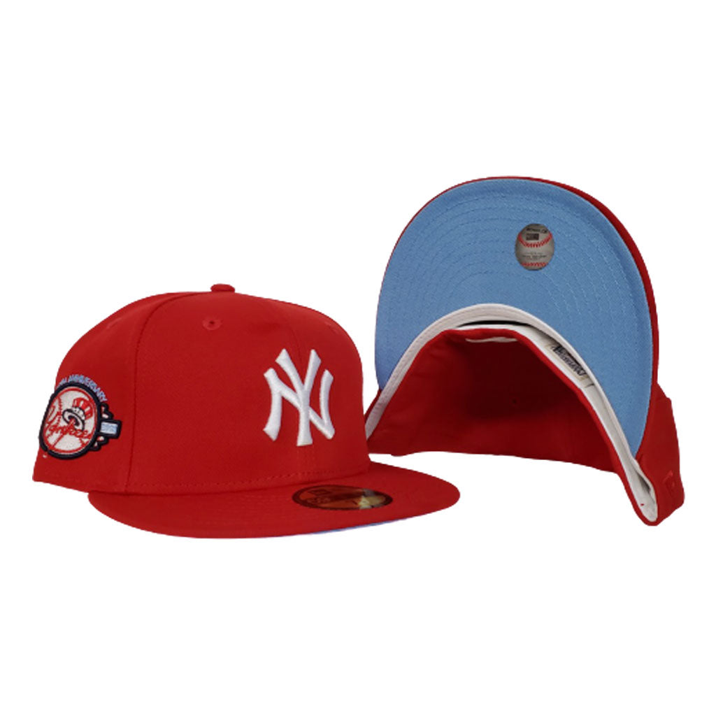 New York Yankees Red Icy Blue Bottom 100th Anniversary New Era 59Fifty Fitted