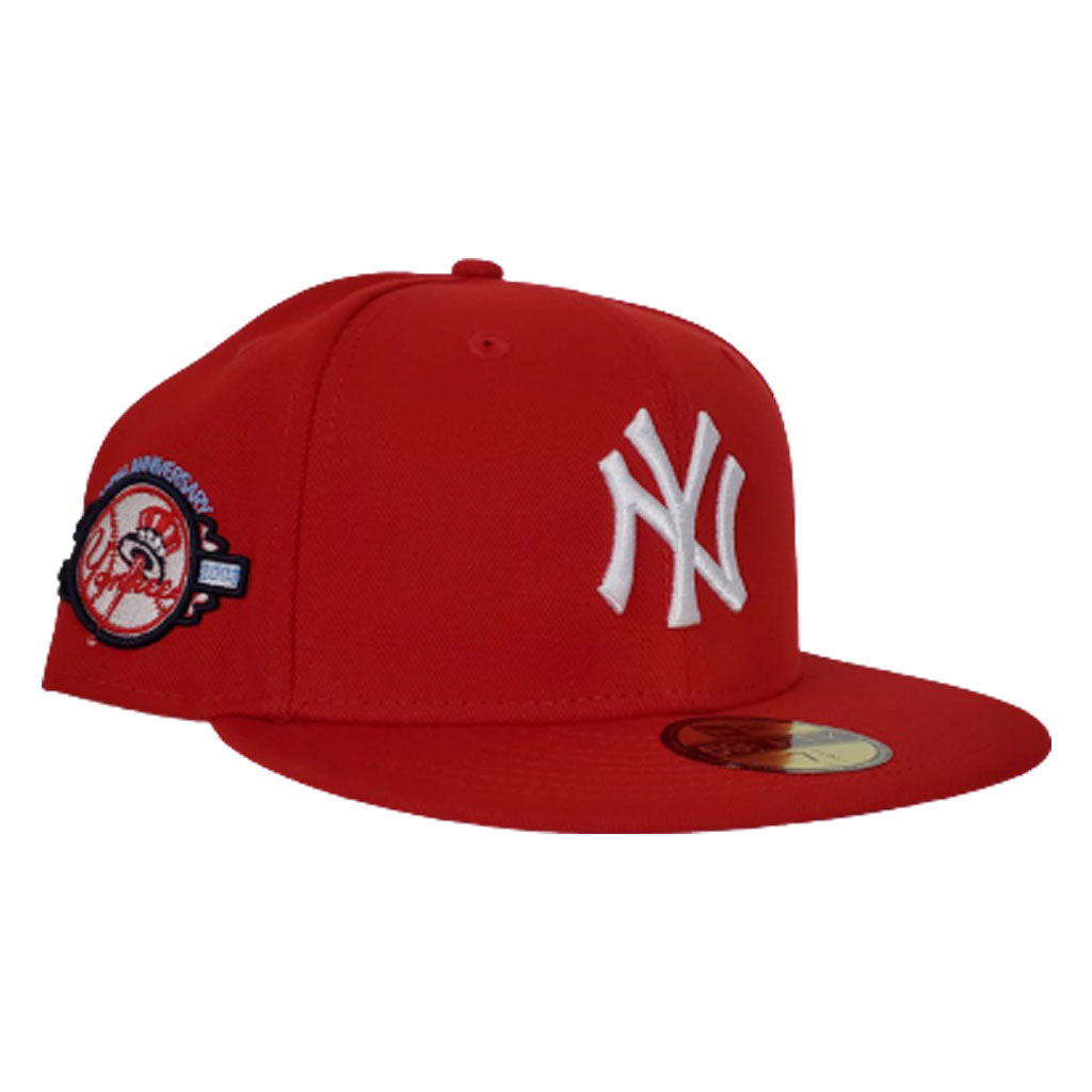 New York Yankees Red Icy Blue Bottom 100th Anniversary New Era 59Fifty Fitted