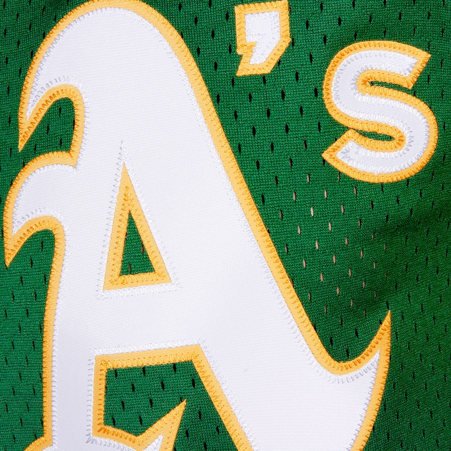 Oakland Athletics Reggie Jackson Mitchell & Ness Green Cooperstown Mesh Batting Practice Jersey