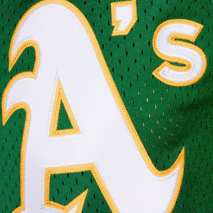Oakland Athletics Reggie Jackson Mitchell & Ness Green Cooperstown Mesh Batting Practice Jersey